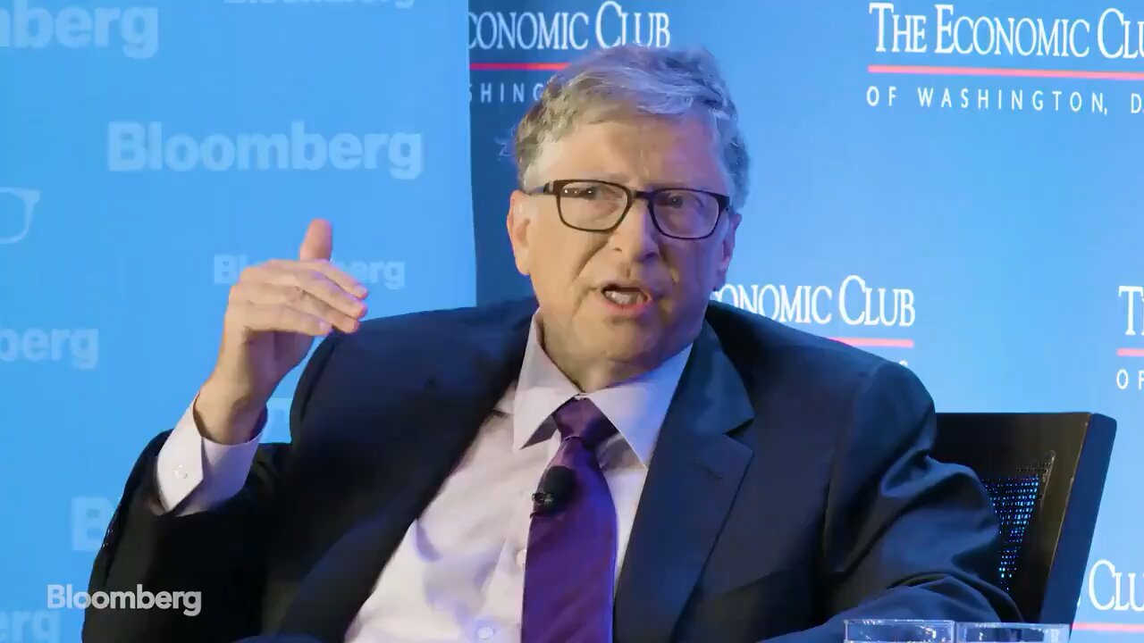 ⛔️Bill Gates rambling for 30 seconds about how we need to "change cows" because they fart too much.