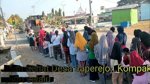 Jalan sehat desa Japerejo dalam rangka hari Kemerdekaan ke 78...Sehat n Kompak selalu