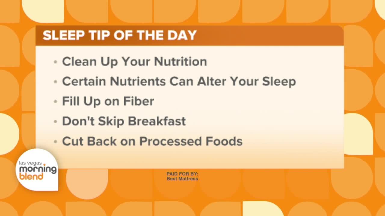 SLEEP TIP OF THE DAY: Clean Up Your Nutrition