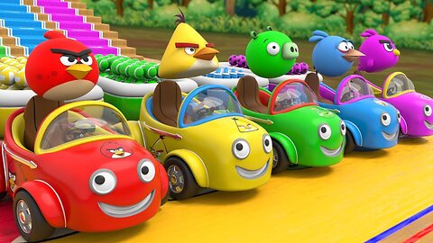 Five Color Song - Cars for kids - Kooxa Toys Kids Cartoon