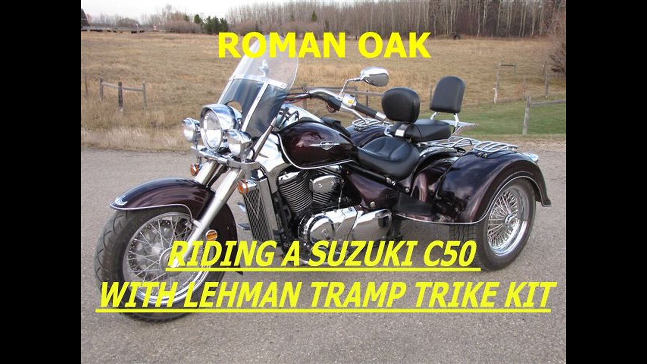 Riding a TRIKE Suzuki C50 Boulevard with a Lehman Tramp Trike Kit quick trike motovlogs solid axel