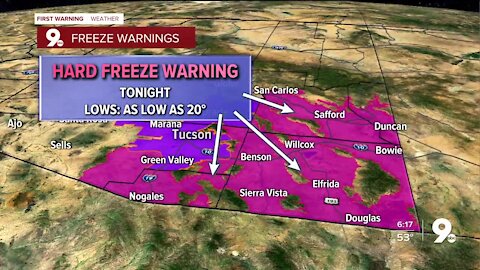 Freeze Warnings in effect for one more night