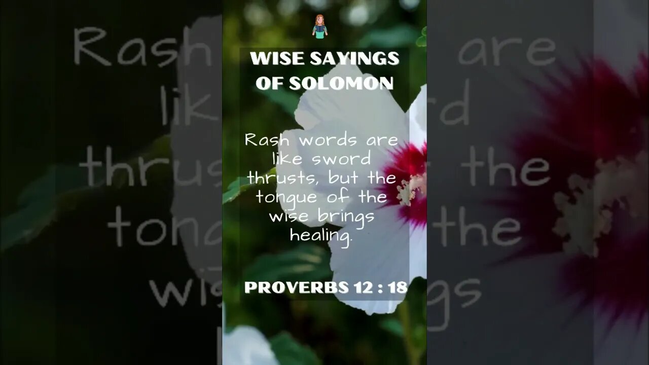 Wise Sayings of Solomon | Proverbs 12:18