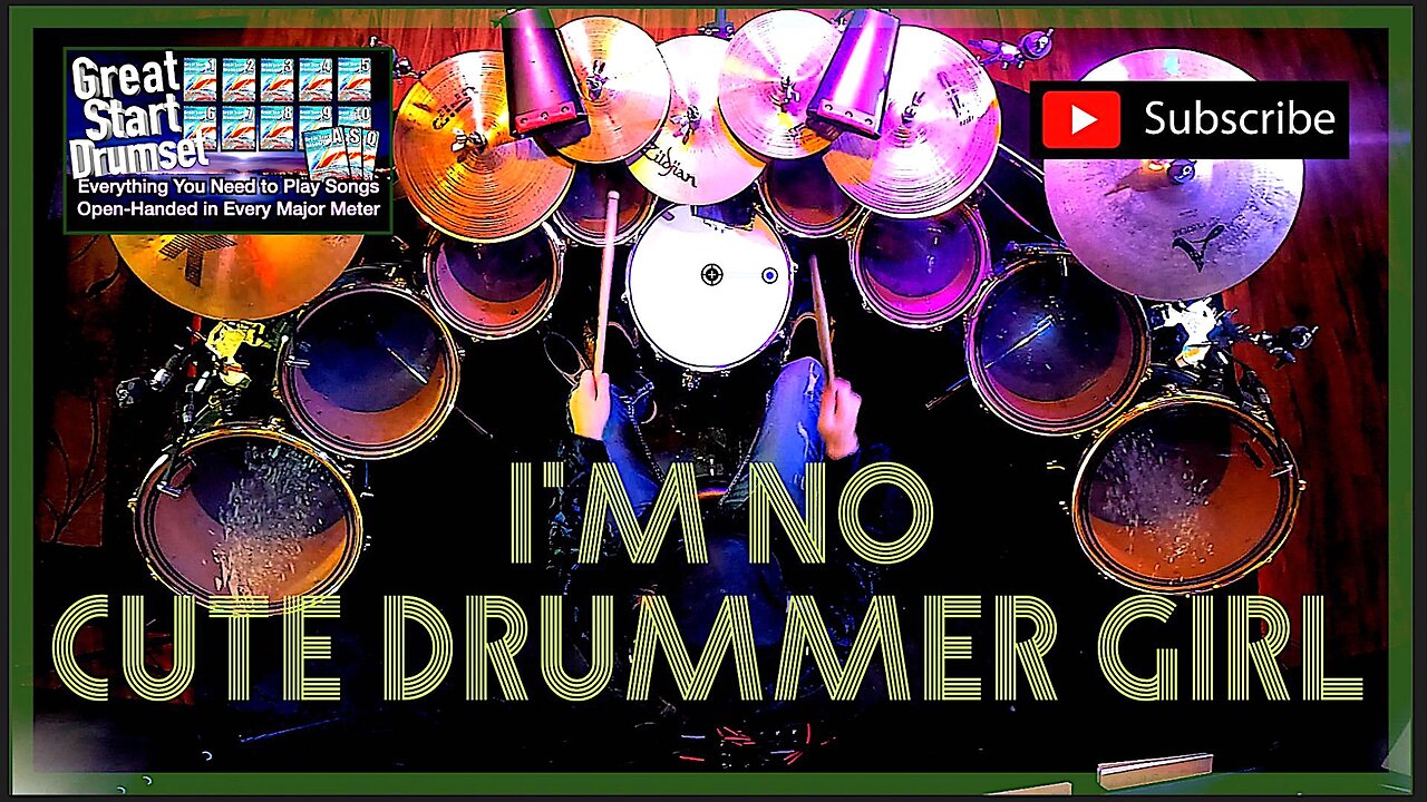 No Cute Drummer Girl * Mirrored Kit Minute: Linear Squared * Larry London