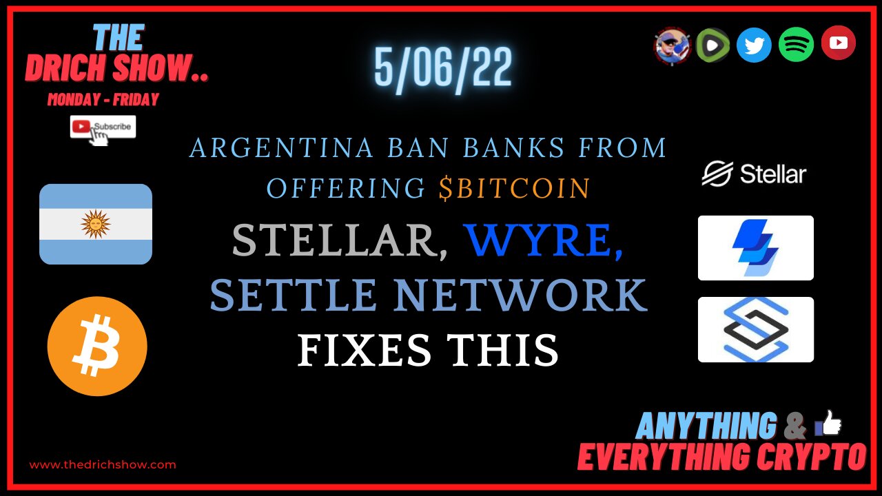 ARGENTINA BAN BANKS FROM OFFERING BITCOIN - STELLAR, WYRE, SETTLE NETWORK FIXES THIS!