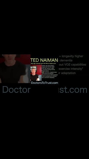 Ted Naiman: VO2 max high in high intensity workout