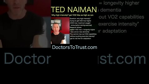 Ted Naiman: VO2 max high in high intensity workout