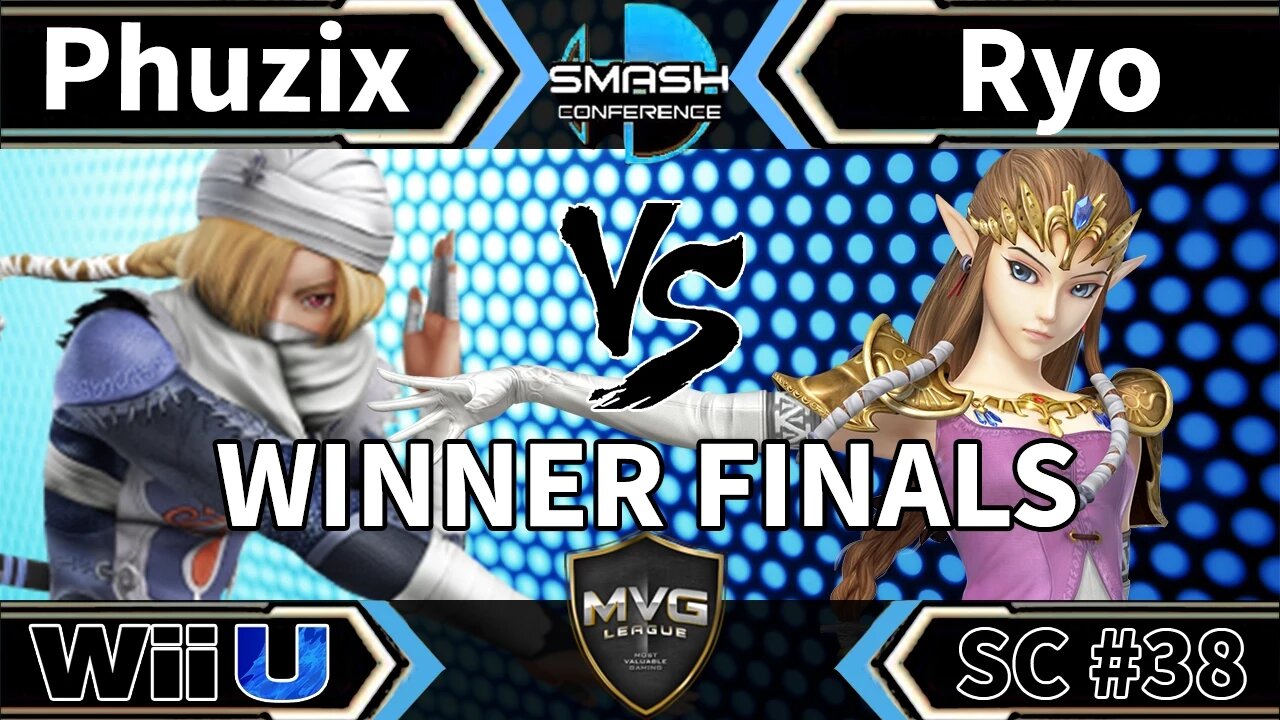 ONI|Phuzix (Sheik) vs. MVG|Ryo (Zelda, Lucina, & Ike) - SSB4 Winners Finals - Smash Conference 38