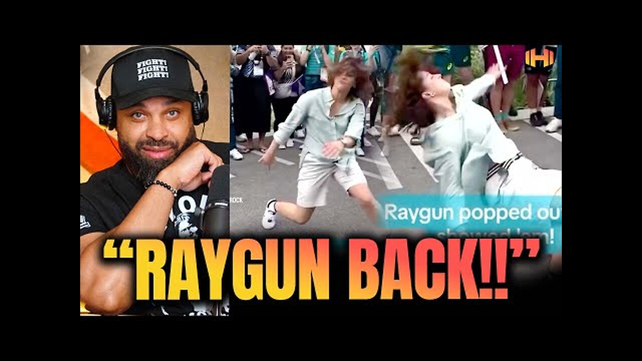 Australian Breakdancer Raygun Makes Her First Public Appearance And Starts Dancing