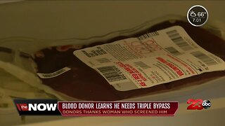 Local man's life saved from blood donation screening