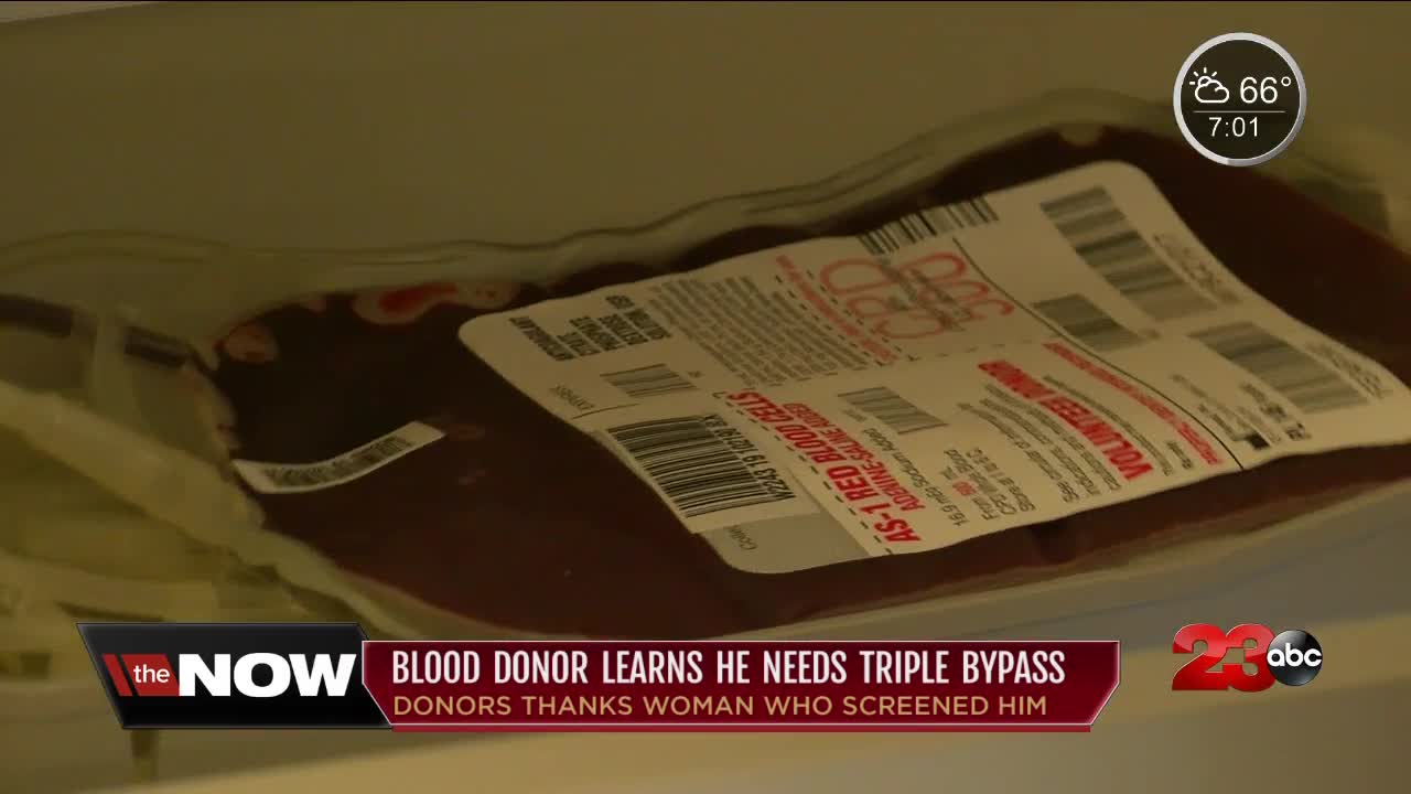 Local man's life saved from blood donation screening