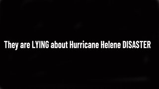 They are LYING about Hurricane Helene DISASTER