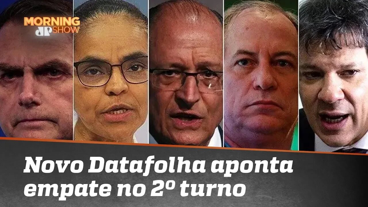 Datafolha: Bolsonaro e Haddad têm empate técnico no segundo turno