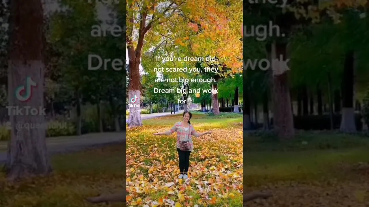 Dream big, don't be scared