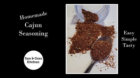 Homemade Cajun Seasoning Recipe