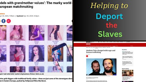 Helping to deport slaves. Modern slavery.