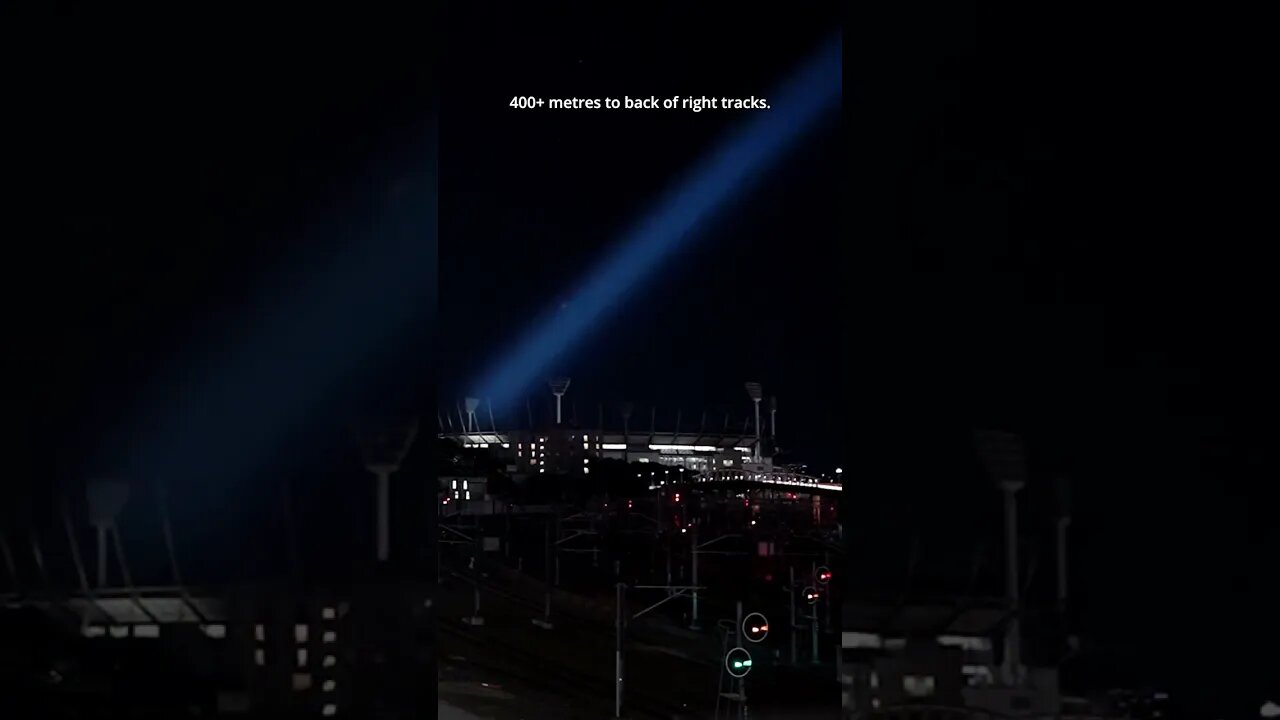 This flashlight has a 2km beam!