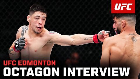 Brandon Moreno Octagon Interview | UFC Edmonton