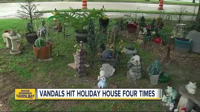 Protect your gnomes! Northeast St. Pete “holiday” house vandalized four times this year