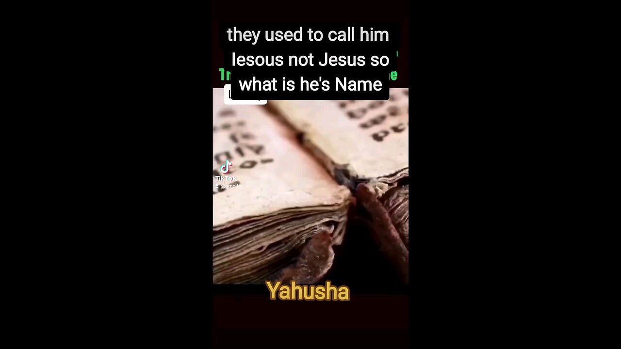 Jesus is not his name