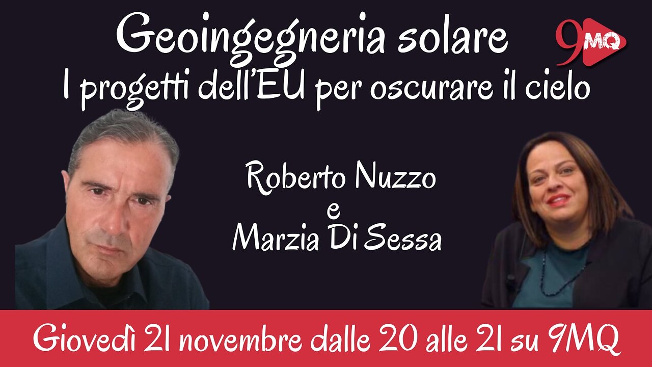 GEOINGEGNERIA: <<I programmi della UE per oscurare il sole>> 21/11/2024