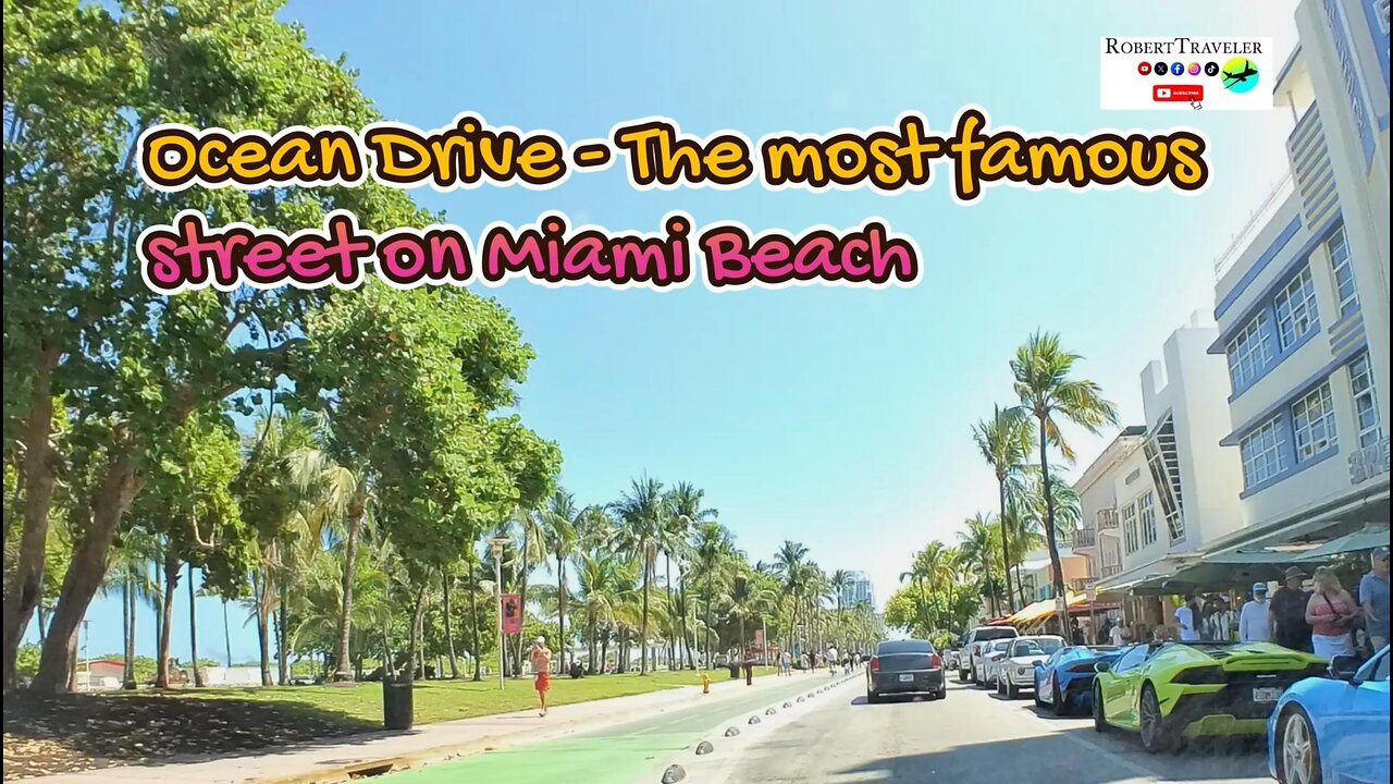 Ocean Drive - The most famous street on Miami Beach #miami #miamibeach #beach #oceandrive