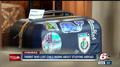 Mother has warning for other parents after her daughter died while studying abroad