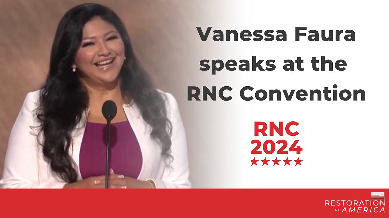 Vanessa Faura speaks at the 2024 Republican National Convention