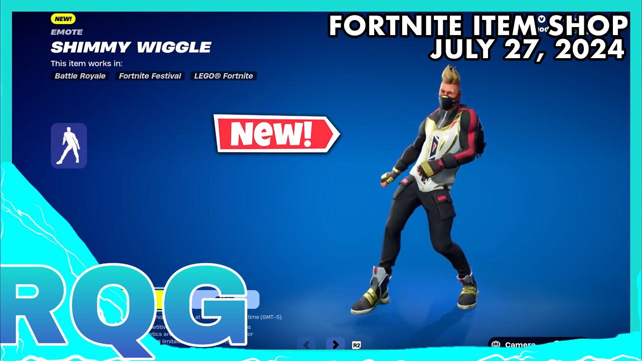 "NEW" SHIMMY WIGGLE ICON EMOTE IS HERE! FORTNITE ITEM SHOP (July 27, 2024)