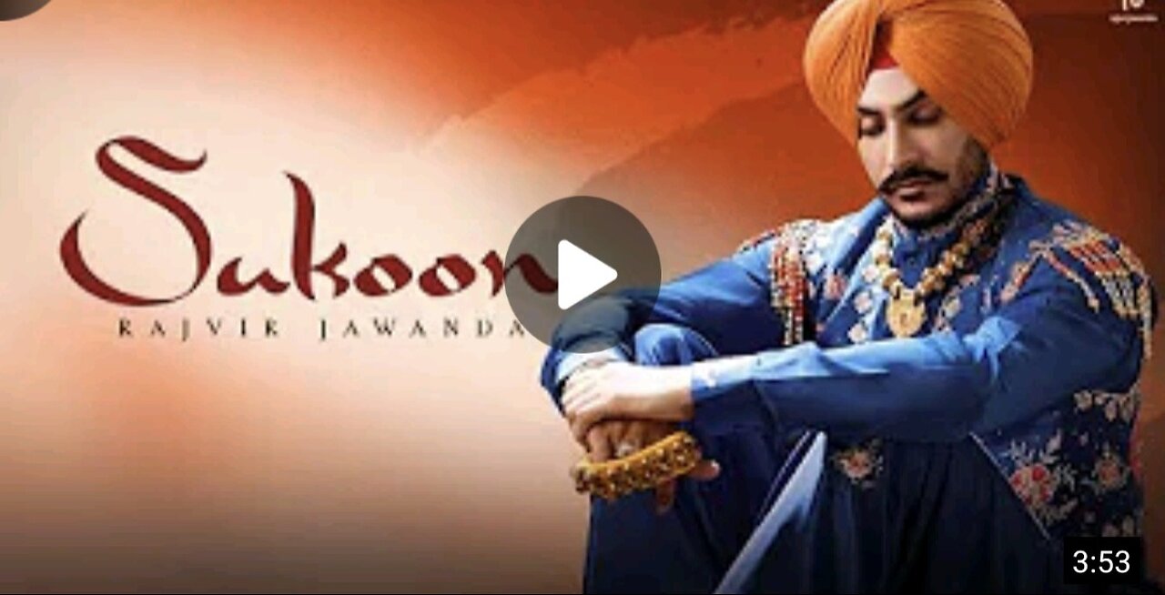 3:53 Sukoon (Official Song) Rajvir Jawanda | Singhjeet G Guri | New Punjabi Song 2023