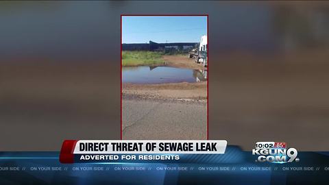 Direct threat of sewage leak adverted for Cochise County residents