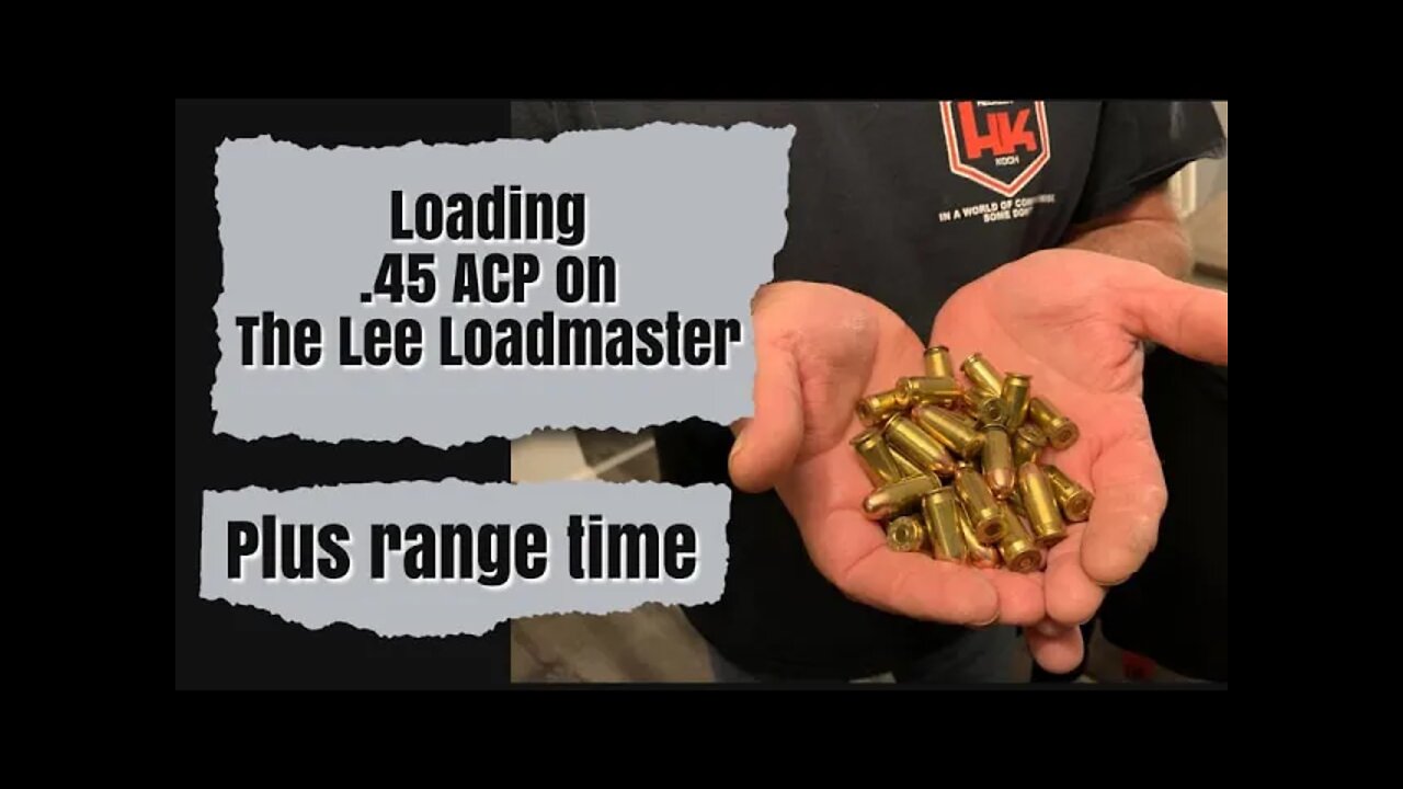 Reloading and range time with a surprise "Bang" Talking about the Lee Loadmaster