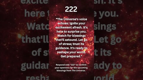 Is the Universe About to Redefine Your World? #angelmessage #222 #manifestation #numerology