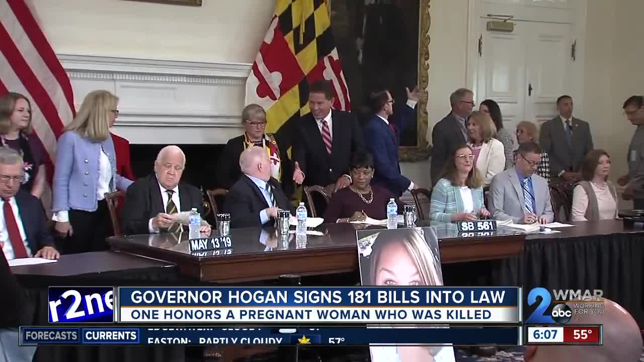 Governor Hogan signs Laura and Reid's Law