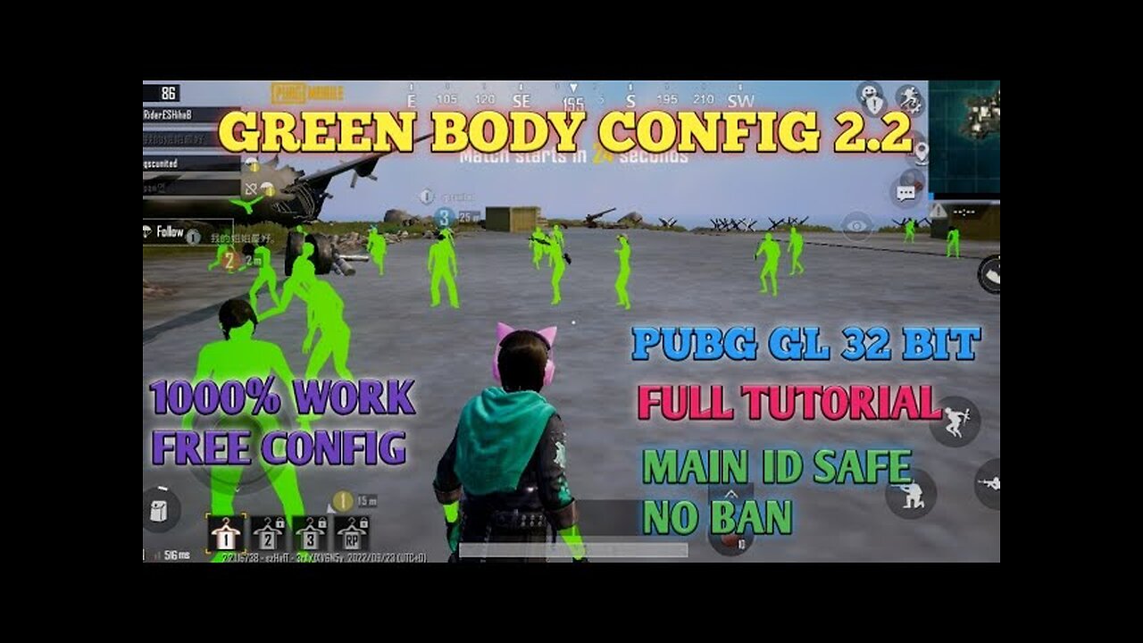 Green body config 2.2, bgmi 2.1 applying tutorial