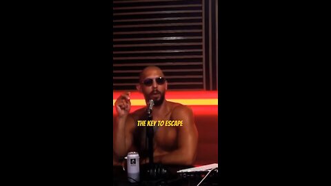 Tate says you need money to win the battle against the matrix