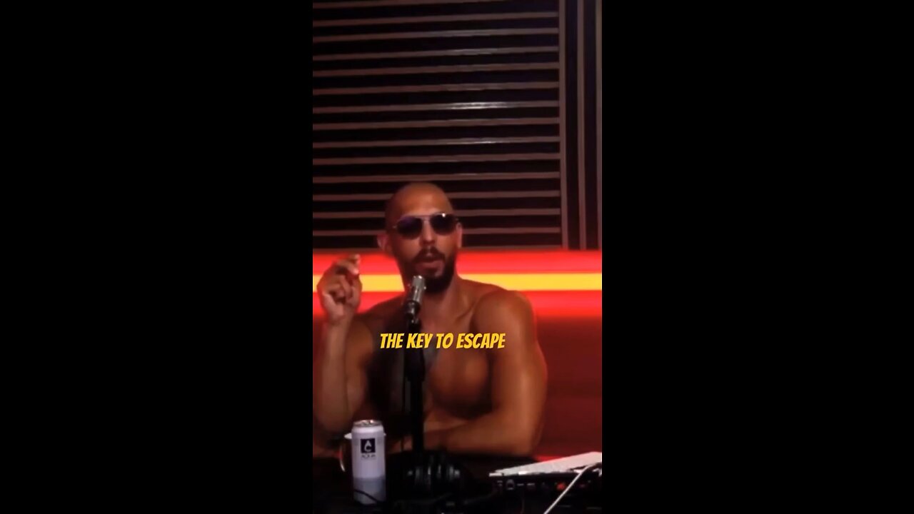 Tate says you need money to win the battle against the matrix