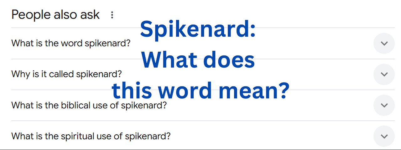 ‘Spikenard’ – Word of the Day | King James Bible Words Explained