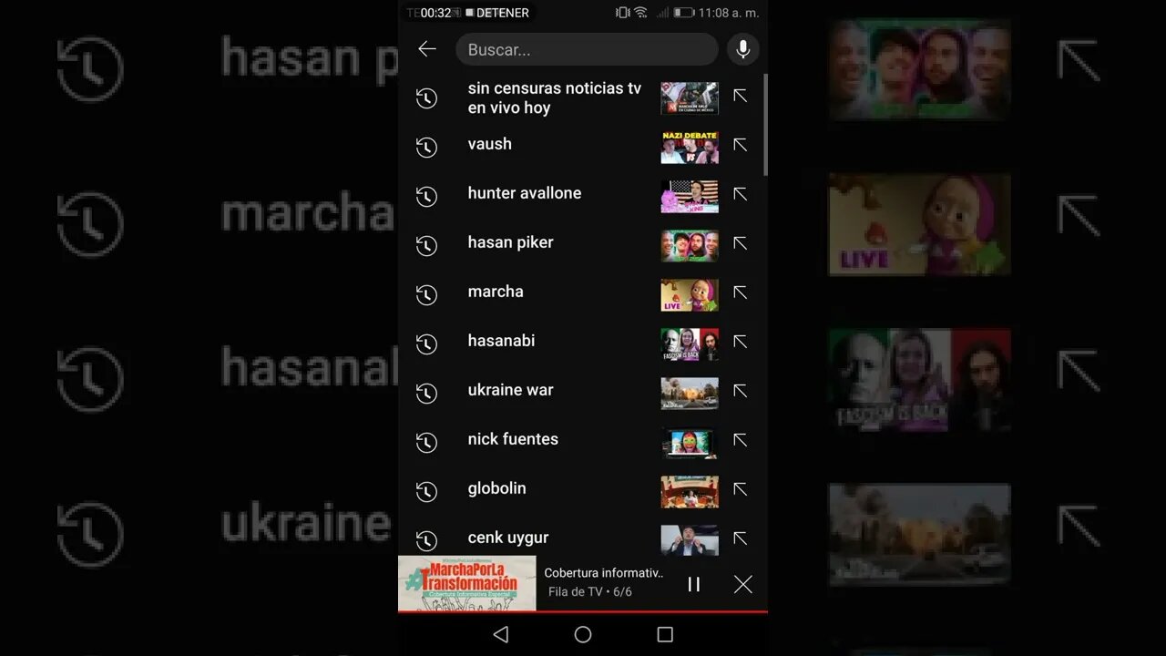 Mundo de conspiración. YT no permite comentar en el vivo de la marcha..