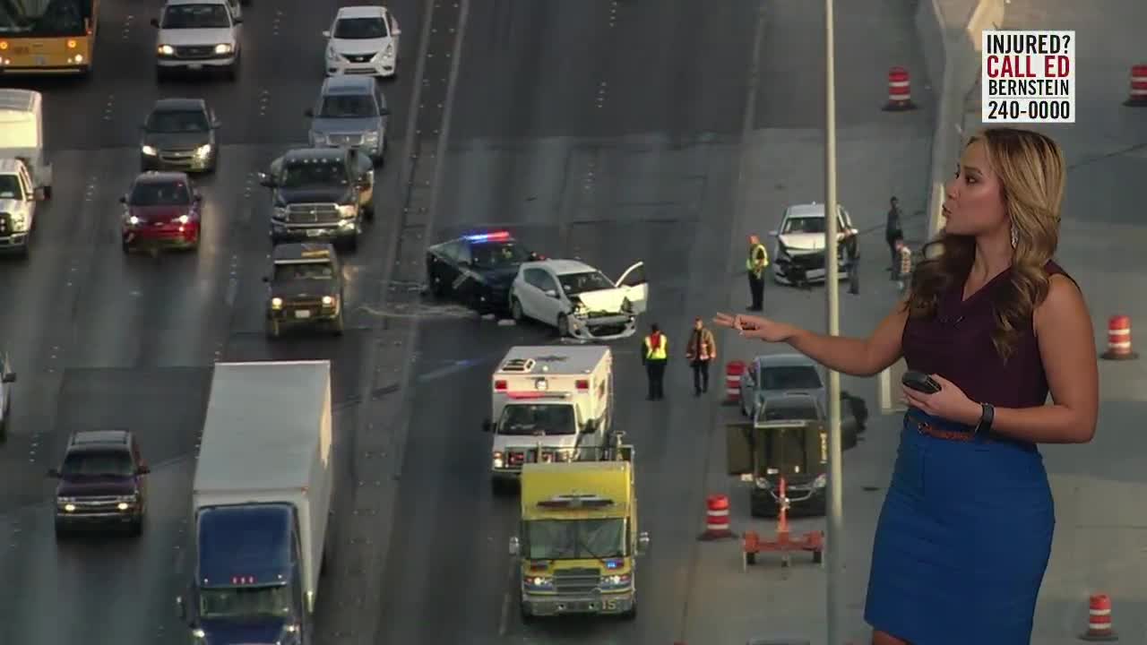 Crash on I-15 near Spring Mountain