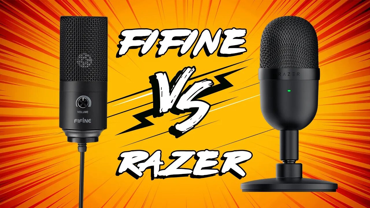 Fifine T669 Condenser Mic Audio Test And Razer Seiren Mini Comparison.