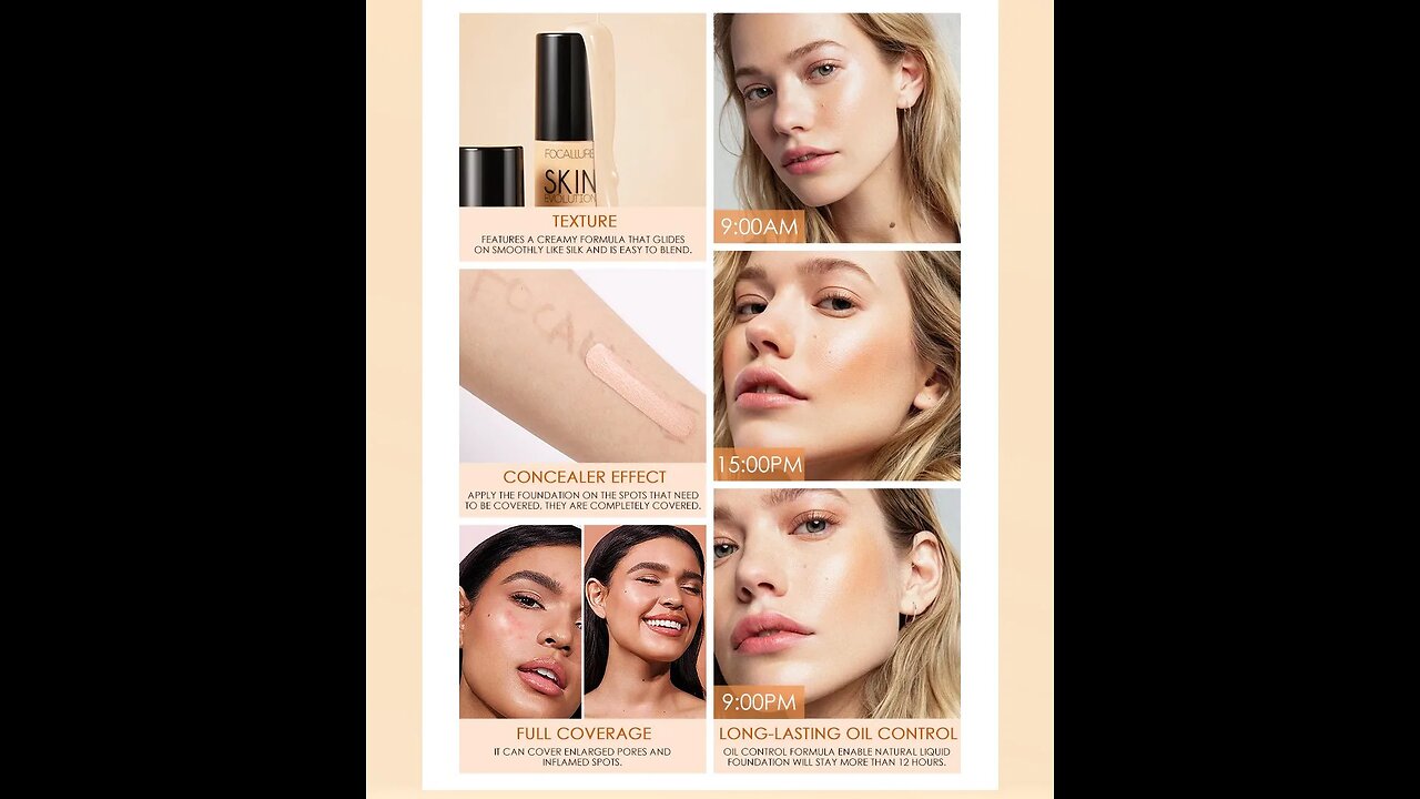 Waterproof Matte Face Liquid Foundation