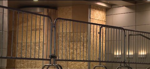 Foley Federal Building on Las Vegas Boulevard boarded up