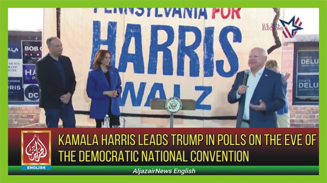 Kamala Harris leads Trump in polls on the eve of the DNC | AljazairNews