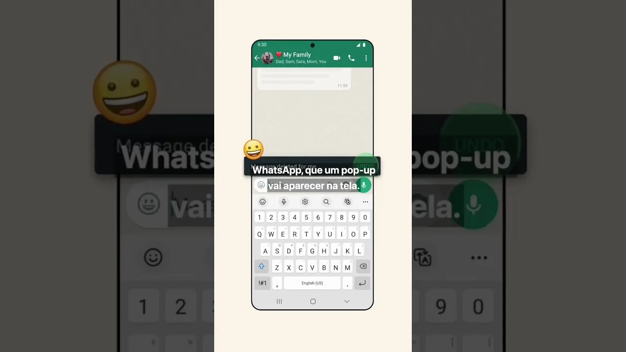 WhatsApp agora permite recuperar mensagens apagadas por engano #whatsapp #atualização #shorts