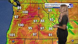 Heat continues to build... triple digits making a BIG return