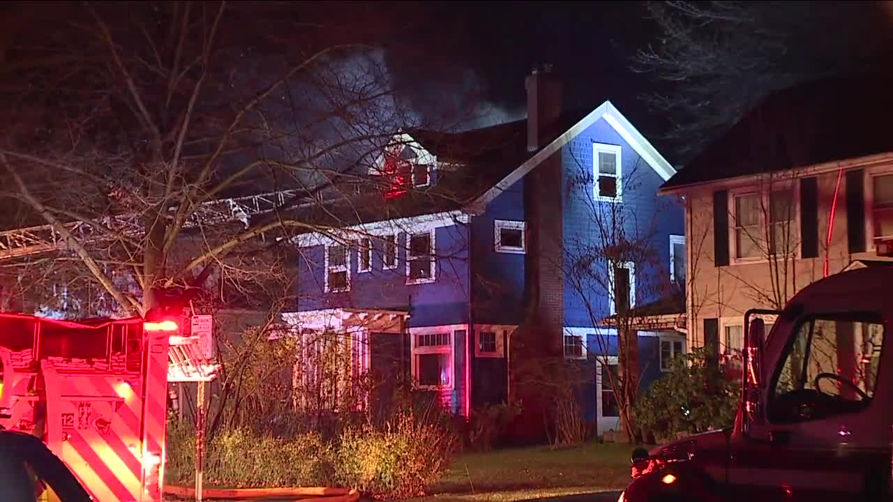 3 residents displaced after fire heavily damages Cleveland Heights home