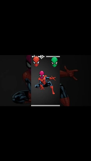 Spider-Man cartoon world famous fighter man press match find the right head for body#shorts