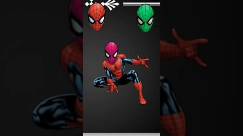 Spider-Man cartoon world famous fighter man press match find the right head for body#shorts