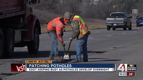 KDOT using more materials to fix plague of potholes